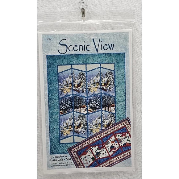 Scenic View Lap Table Runner UNCUT - Picture 1 of 2
